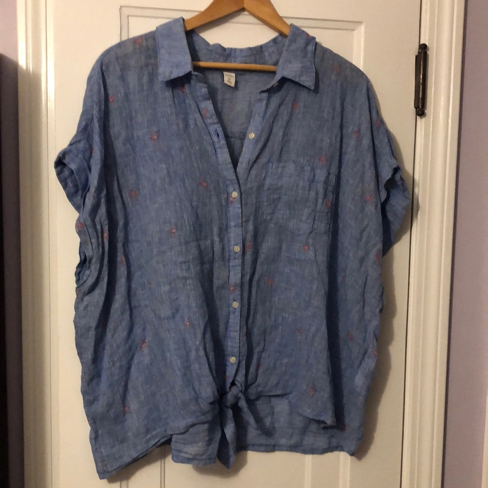 Old Navy button down summer blouse XXl
